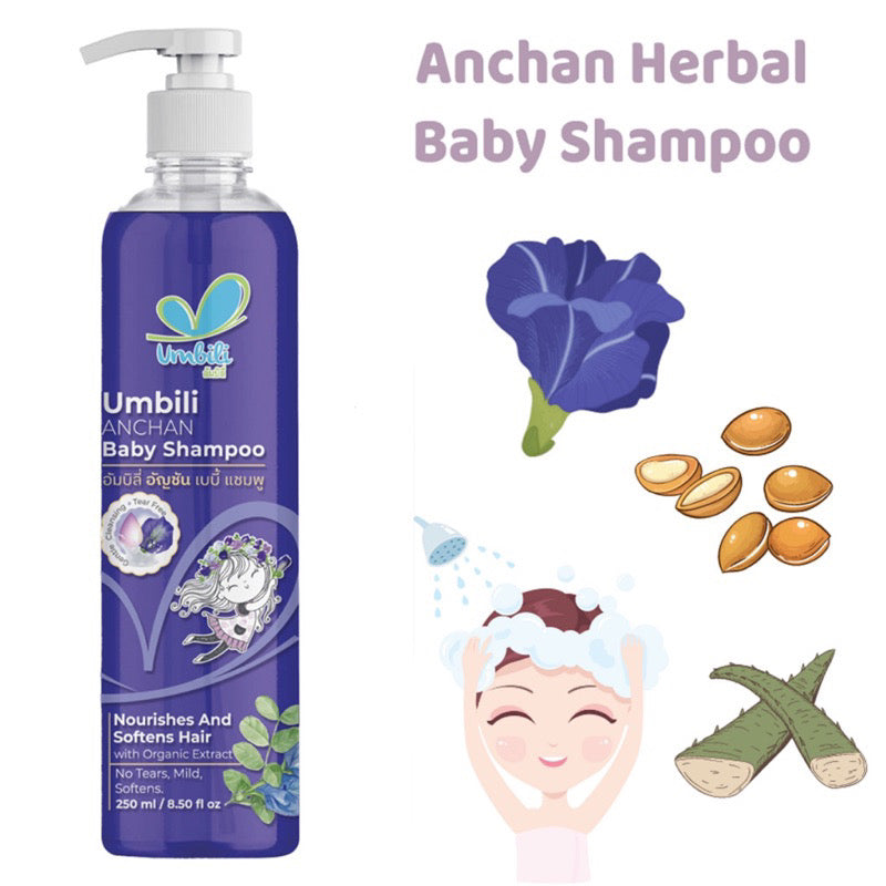 Umbili Anchan Baby Shampoo - Hair Growth Shampoo - Organic Tear-Free Formula