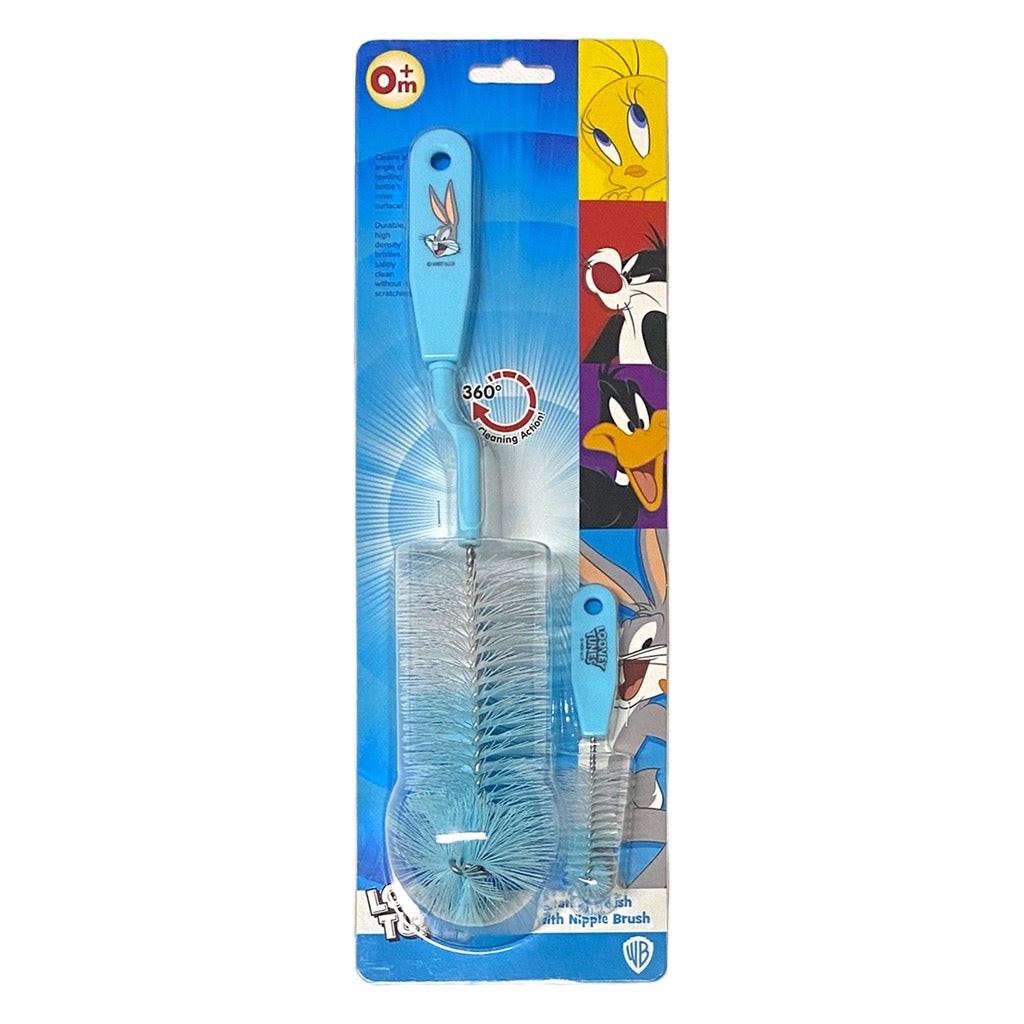 Tender Luv Looney Tunes Baby Rotating Cleaning Brush with Nipple Brush