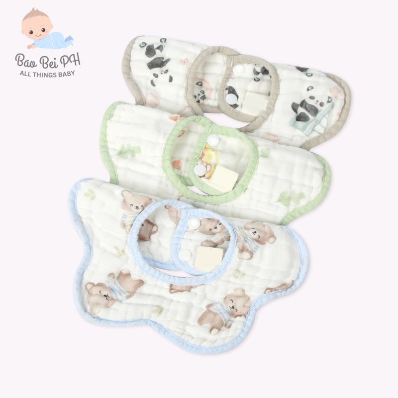 Bao Bei PH Gabriel Bib Infant Newborn Baby Cotton Gauze Muslin Burp Towel