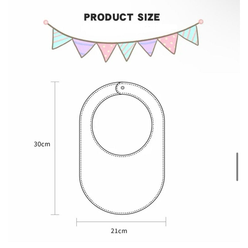 Bao Bei PH Gavin U-Shaped Cotton Gauze Bib for Baby Newborn Absorbent Towel Drool