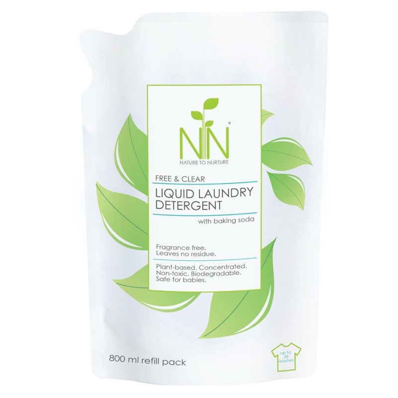 Nature to Nurture Baby Liquid Laundry Detergent 800ml refill pack