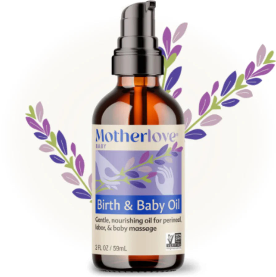 MOTHERLOVE- BIRTH & BABY OIL (2OZ)