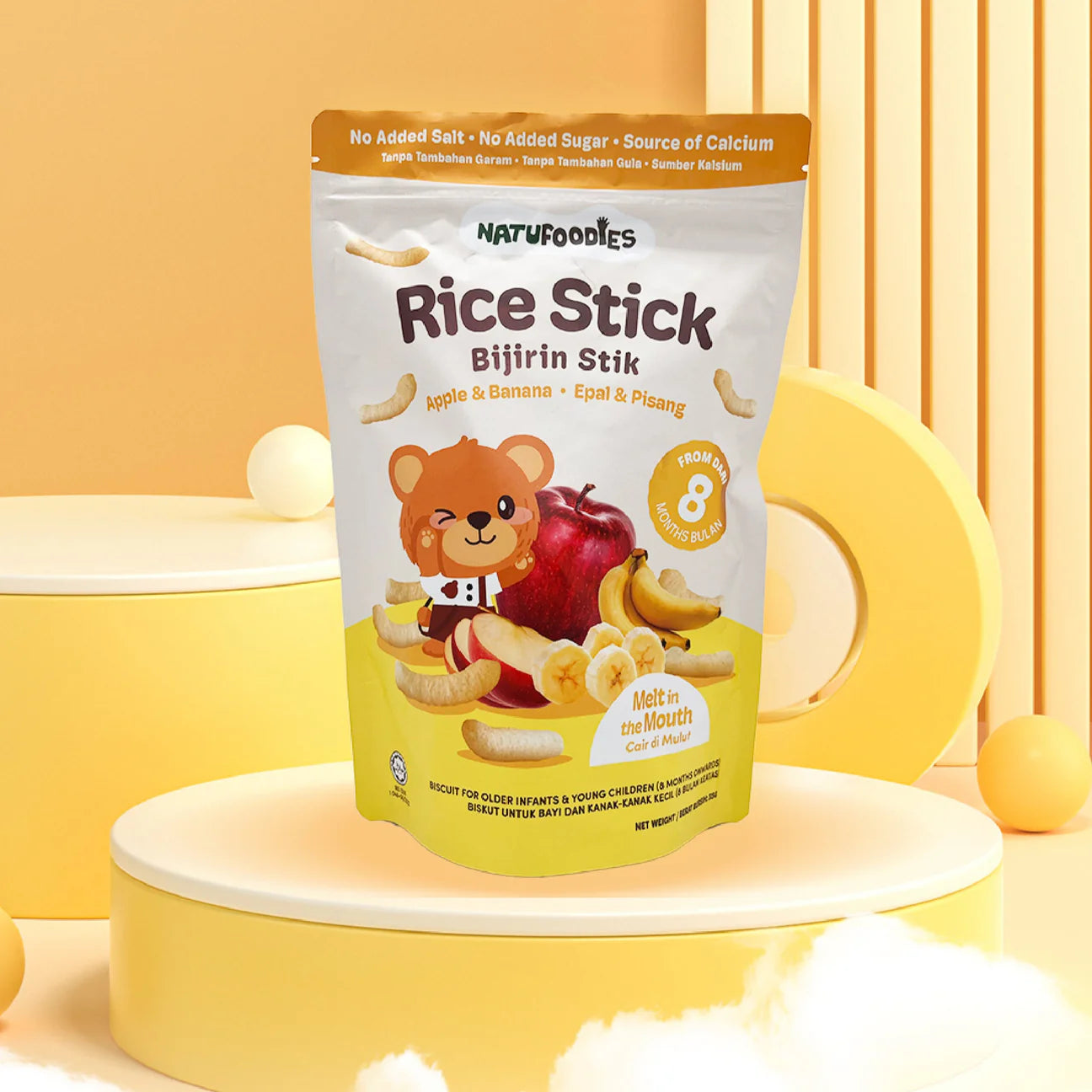 NATUFOODIES ORGANIC RICE STICK 8M+