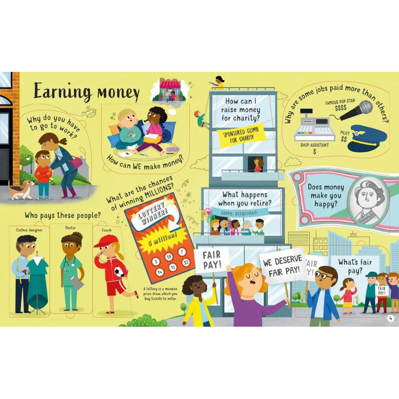 Usborne Lift the Flap Questions and Answers About Money