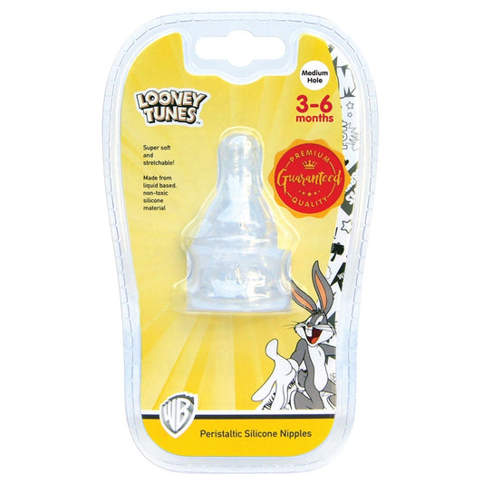 Tender Luv Looney Tunes  Peristaltic Silicone Nipples 2 Pieces