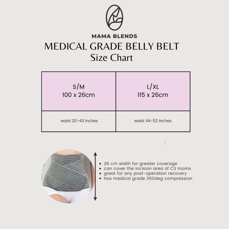 Mama Blends Postpartum Belly Binder Support Belt