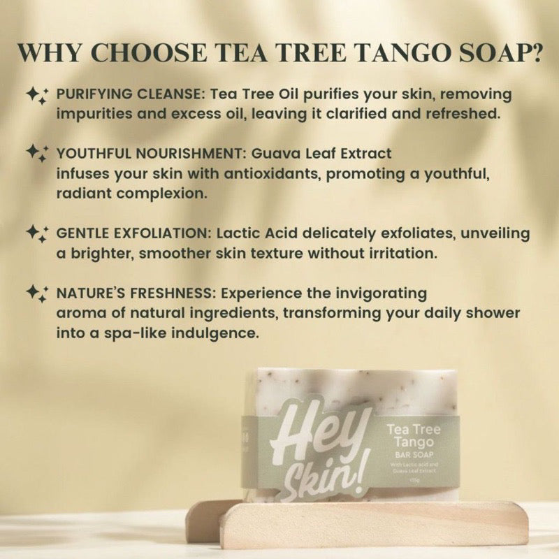 Hey Skin Tea Tree Tango Bar Soap 135g