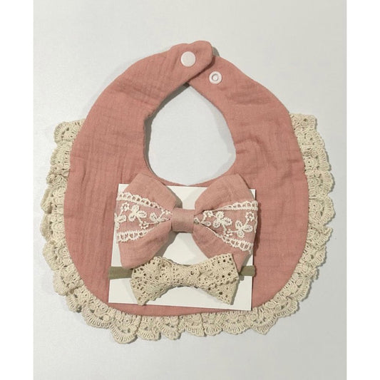 Blooming Wisdom Pretty Bib & Bow Set