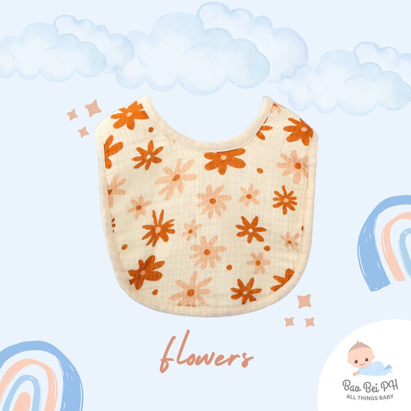 Bao Bei PH Jasmine Minky Bib U-shaped Drool Saliva Absorbent Soft Towel for Newborn Infant Toddler