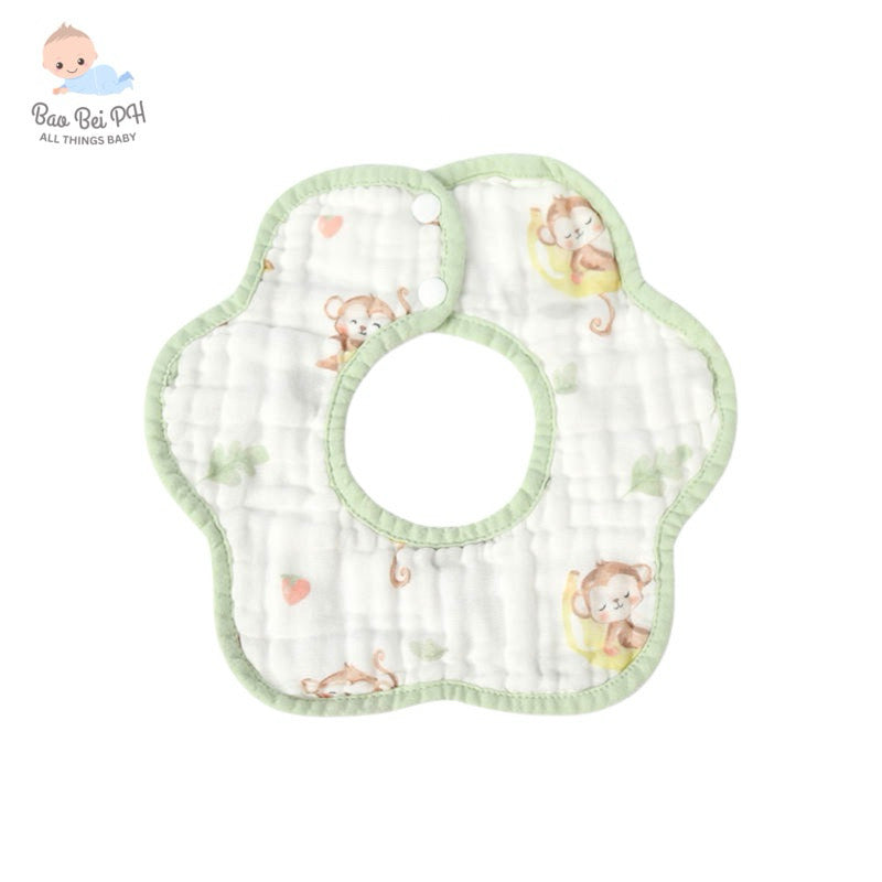 Bao Bei PH Gabriel Bib Infant Newborn Baby Cotton Gauze Muslin Burp Towel