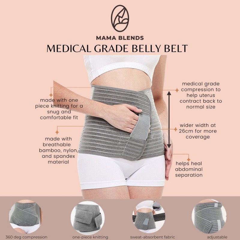 Mama Blends Postpartum Belly Binder Support Belt