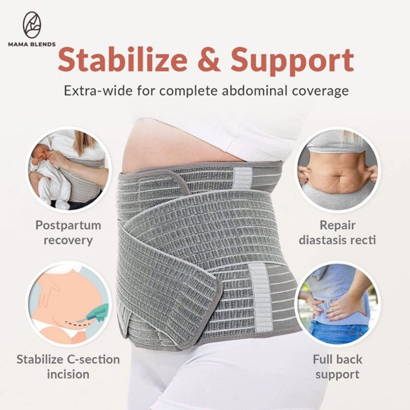 Mama Blends Postpartum Belly Binder Support Belt