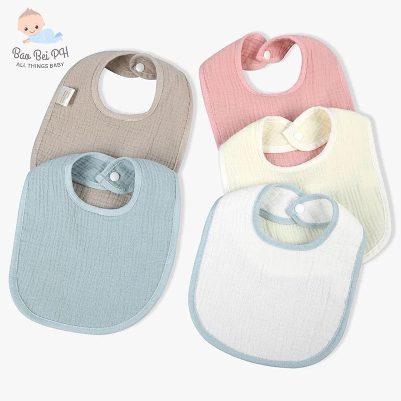 Bao Bei PH Gavin U-Shaped Cotton Gauze Bib for Baby Newborn Absorbent Towel Drool