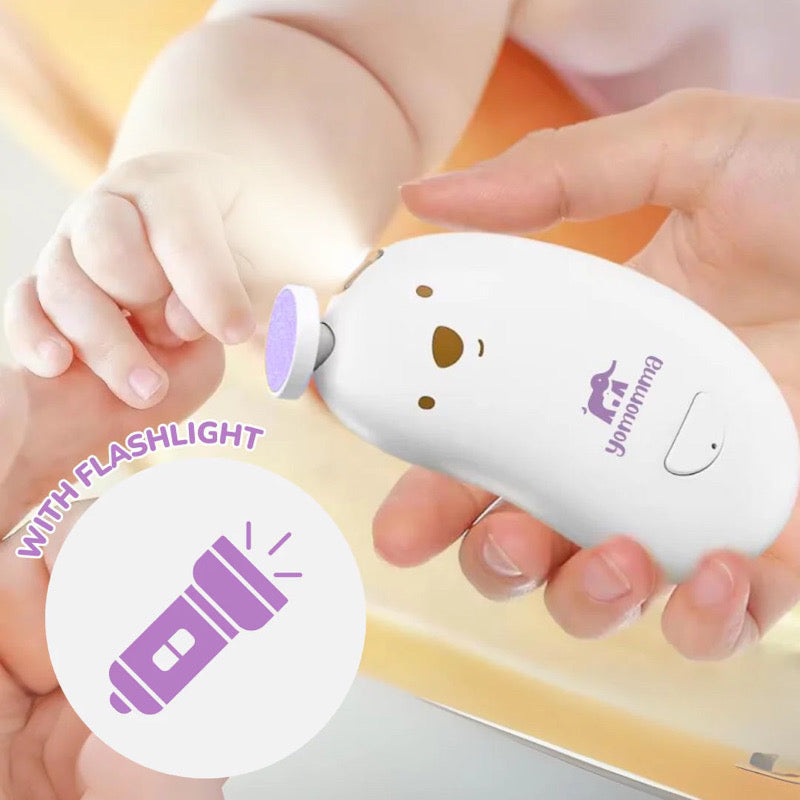 Yomomma Electric Nail File/Grinder with Light for Babies and Adult