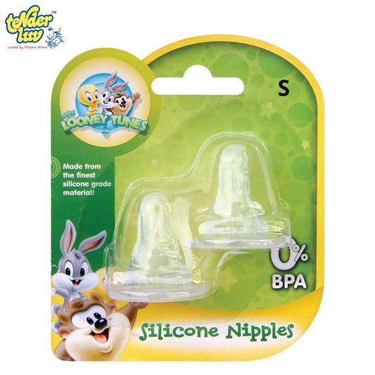 Tender Luv Looney Tunes Standard Baby Silicone Nipples 2pcs