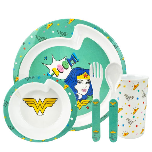 Tender Luv Justice League 5pcs Kids Starter Feeding Meal Set