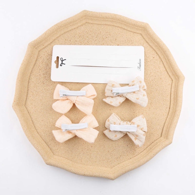 Bao Bei PH Claire Baby Hair Bow Ribbon Accessories 4 Piece Set