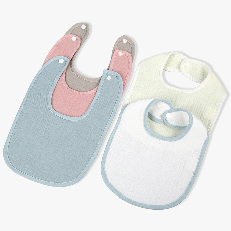 Bao Bei PH Gavin U-Shaped Cotton Gauze Bib for Baby Newborn Absorbent Towel Drool