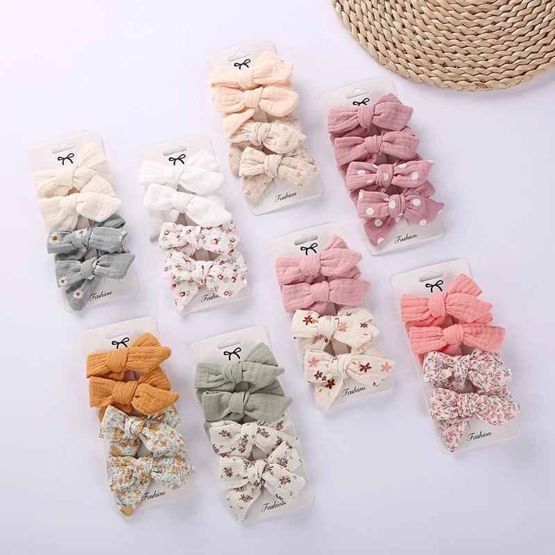 Bao Bei PH Claire Baby Hair Bow Ribbon Accessories 4 Piece Set