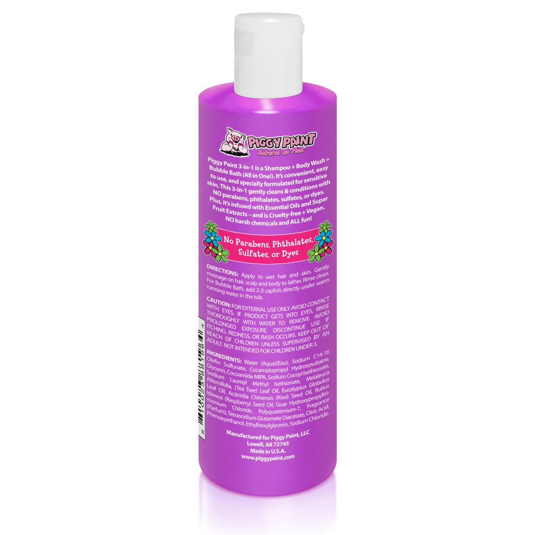 Piggy Paint 3-in-1 Shampoo + Body Wash + Bubble Bath