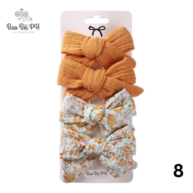 Bao Bei PH Claire Baby Hair Bow Ribbon Accessories 4 Piece Set