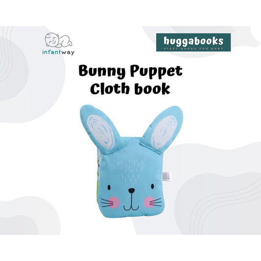 Infantway Huggabooks Bunny Puppet Cloth Book