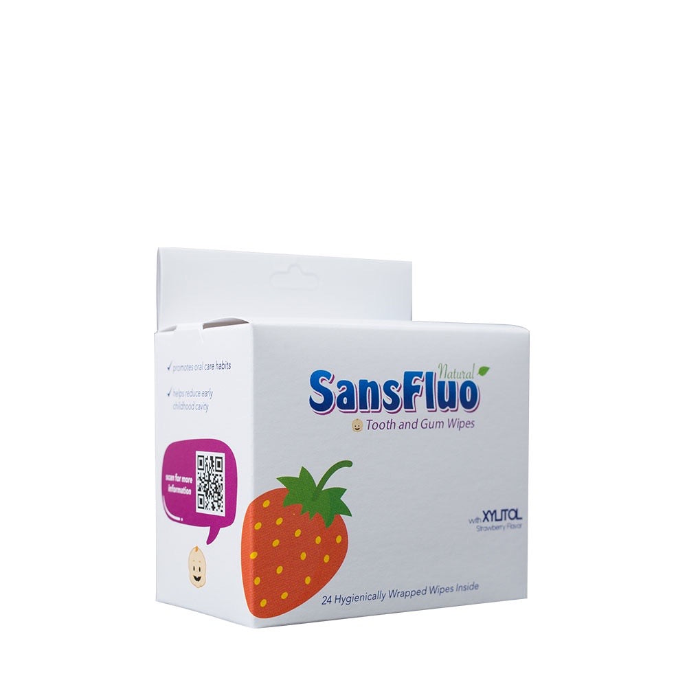 Sansfluo Natural Tooth & Gum Wipes 24’s