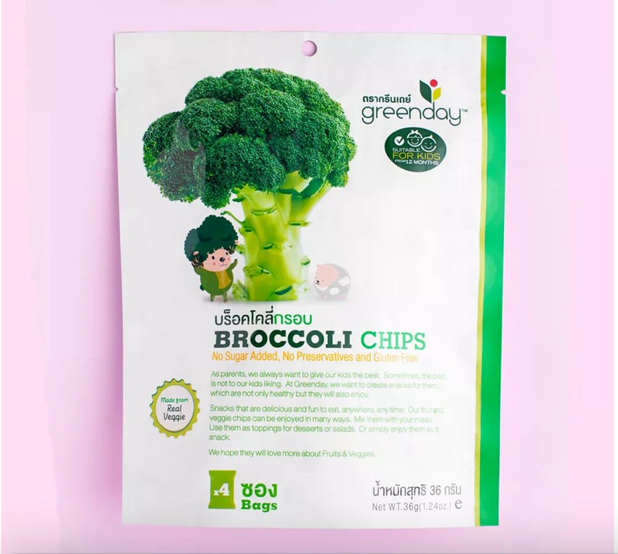 Greenday Kids Broccoli and Strawberry Chips