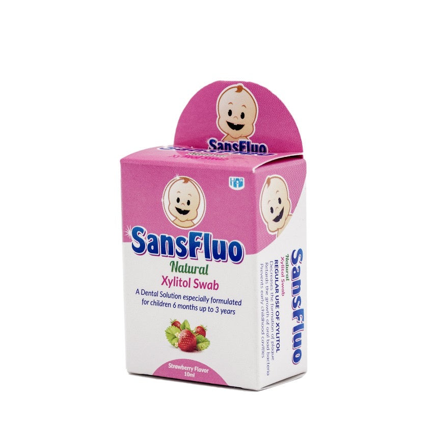 Sansfluo Natural Xylitol Swab Solution 10ml