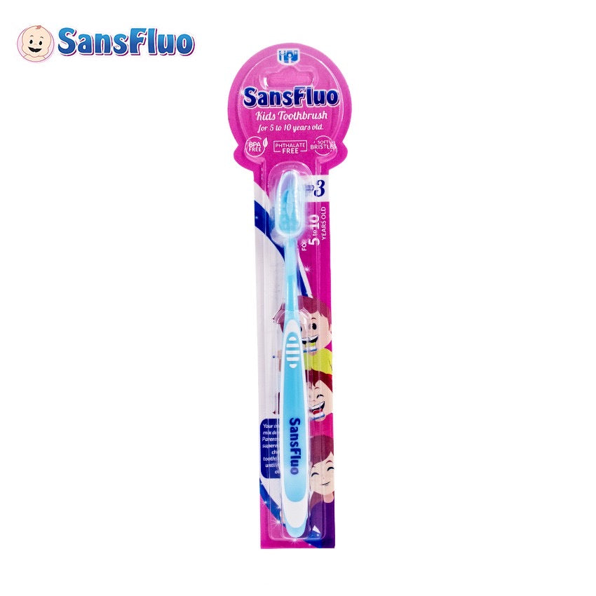 Sansfluo Kids Toothbrush 5-10 years old