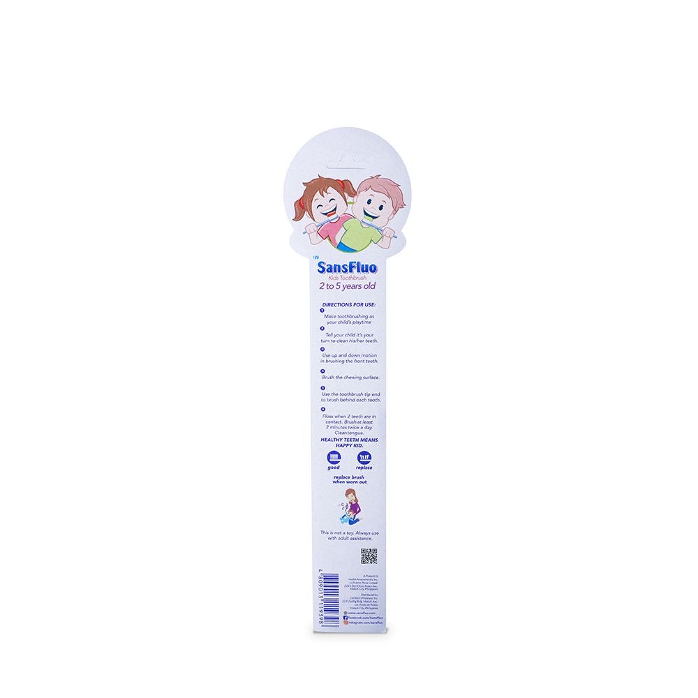 Sansfluo Kids Toothbrush 2-5years old