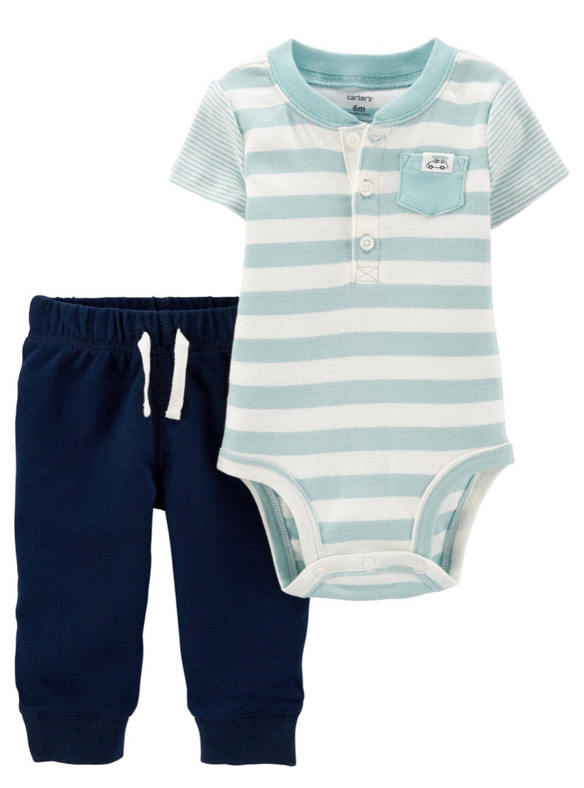 Carters 2 piece Bodysuit Pants Set 24 months