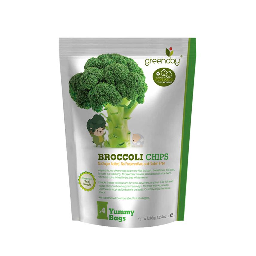 Greenday Kids Broccoli and Strawberry Chips