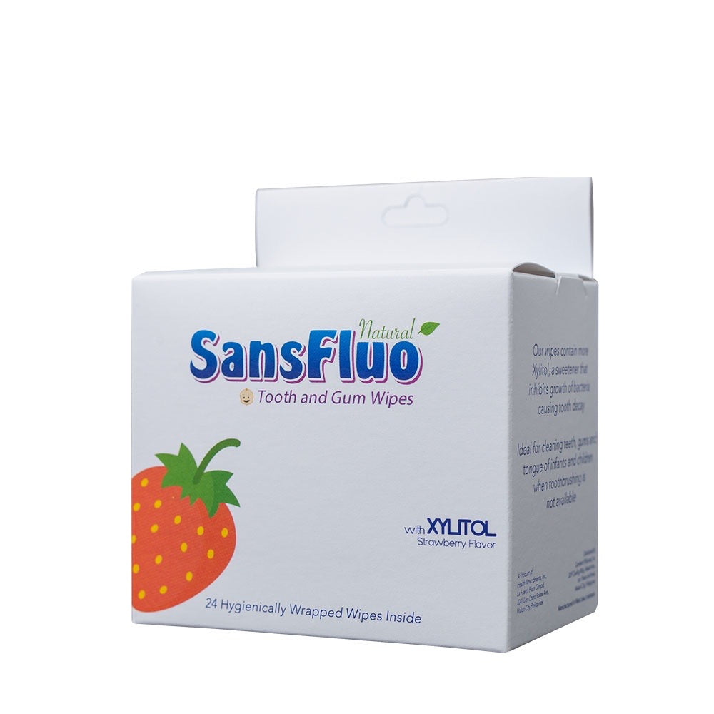 Sansfluo Natural Tooth & Gum Wipes 24’s