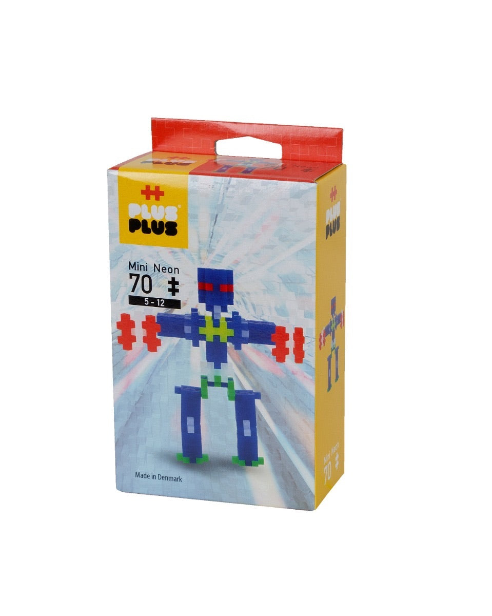 Plus Plus 70 pieces Neon Robot